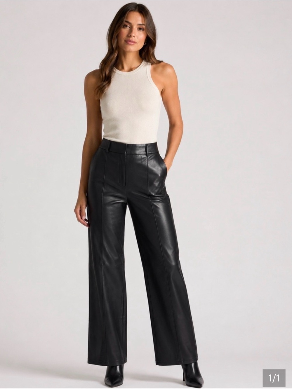 7 for all mankind Ophelia roe vegan leather pants